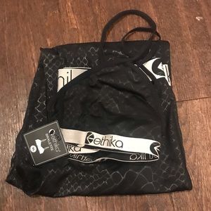 ETHIKA Bralette and Legging Set - Black Snakeskin
